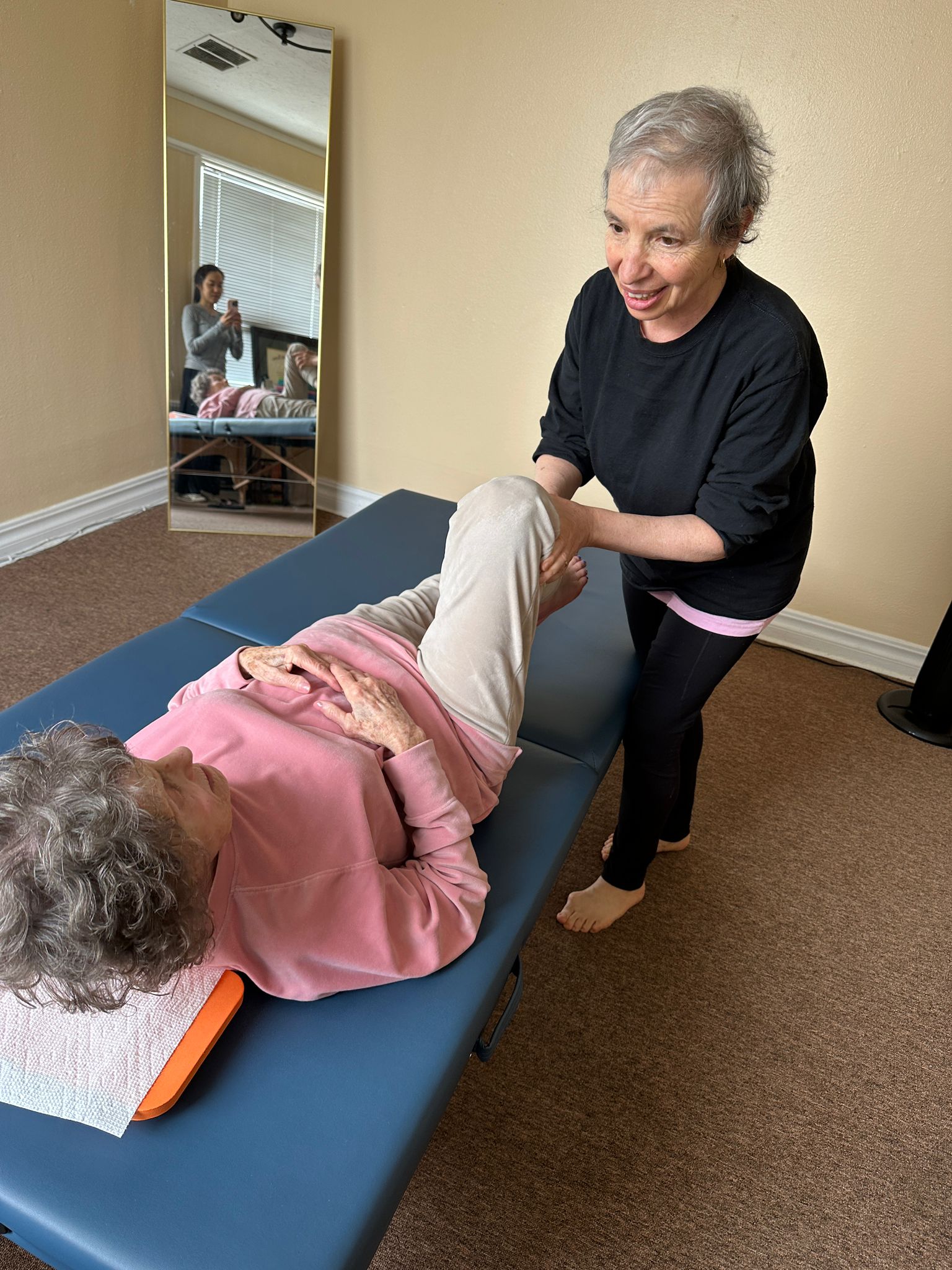 Feldenkrais session with Dena